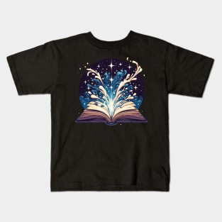 Reading Magical Book Kids T-Shirt